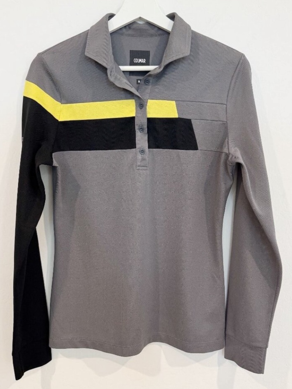 Colmar Long Sleeve Button‎ Polo Shirt Outdoors Casual Golf Office Classic Medium